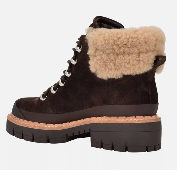 Marc Fisher  "Cade" Genuine shearling Lace Up boot - Picture 9 of 13